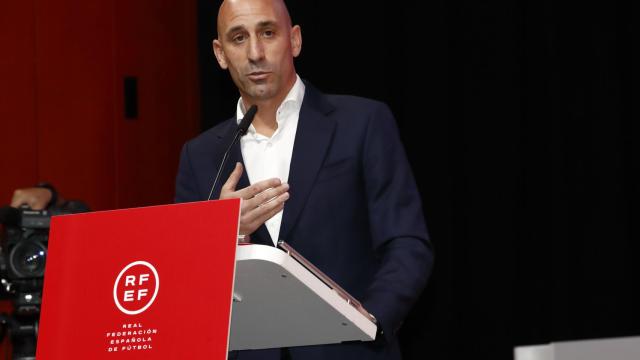 Luis Rubiales durante la Asamblea General Extraordinaria de la RFEF