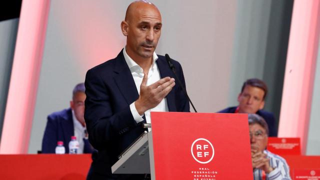 Luis Rubiales, durante la Asamblea.