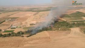 Incendio en Arcicollar (Toledo). Foto: Plan Infocam.