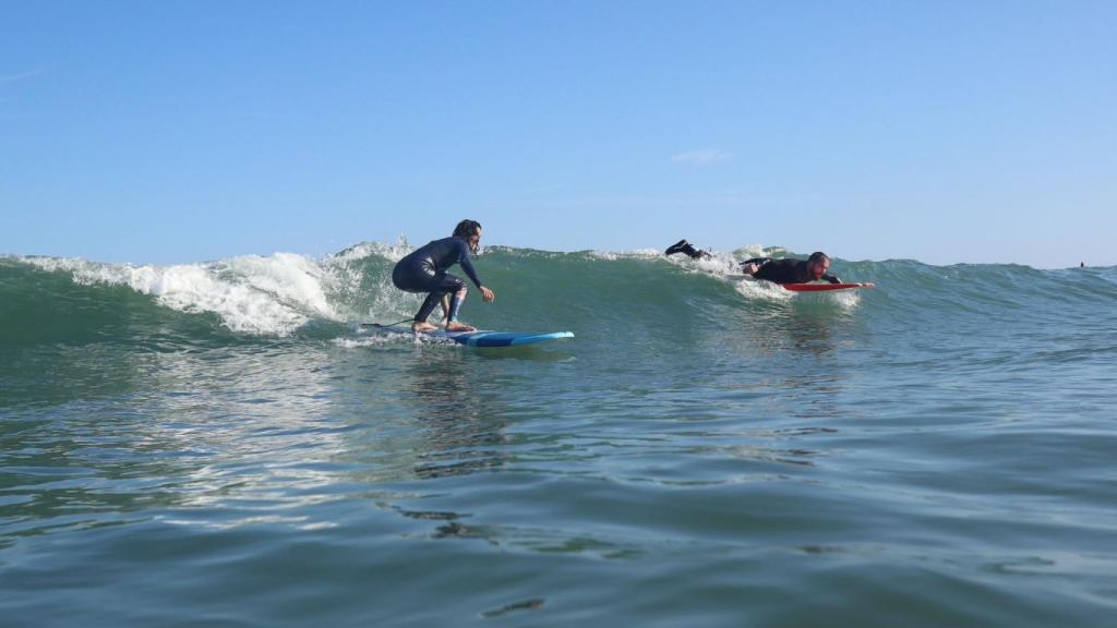 Un surfista en las playas de Málaga.