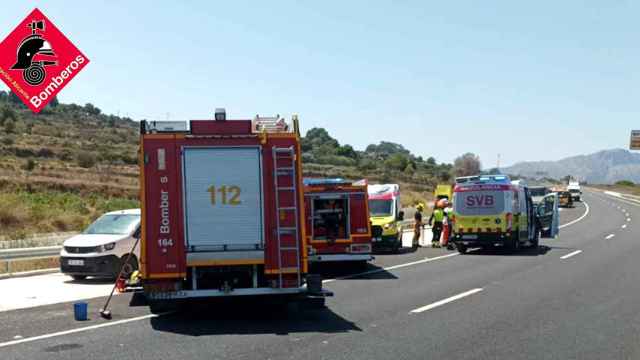 Imagen de archivo de un accidente de tráfico en las carreteras de la Comunidad Valenciana.