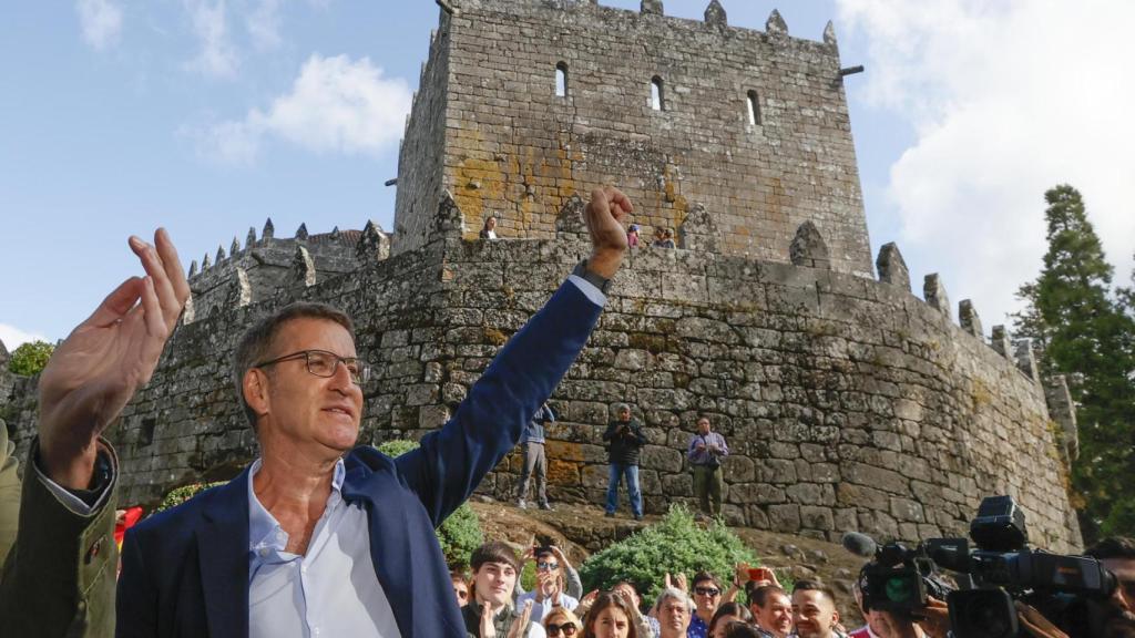 Alberto Núñez Feijóo, este domingo en Galicia.