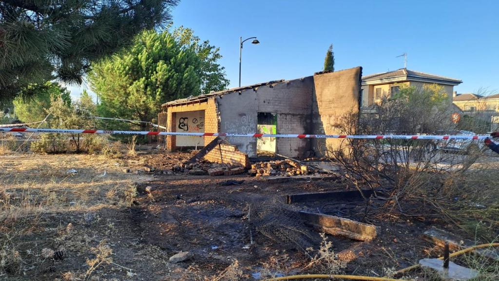 Incendio en merendero de Boecillo