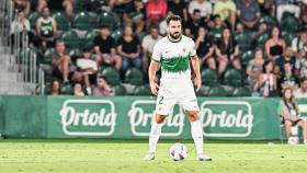 Mario Gaspar en el partido de este sábado frente al Villarreal B.