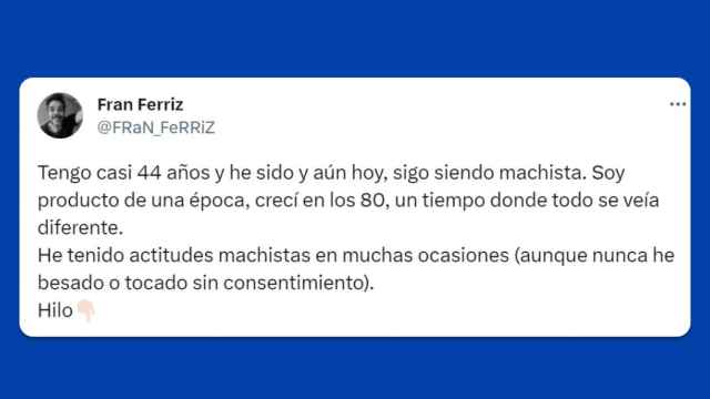 El mensaje viral de Fran Ferriz ha llegado a millones de personas en X, antes Twitter.