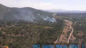 Imagen del incendio del Tietar