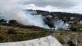 Incendio declarado en Xuxán, en A Coruña