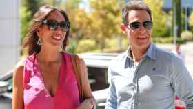 Patricia Pardo y Christian Gálvez abandonando las instalaciones de Mediaset España, este lunes 28 de agosto.