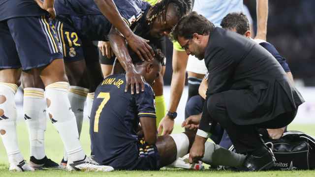 Vinicius, lesionado durante el partido Celta - Real Madrid