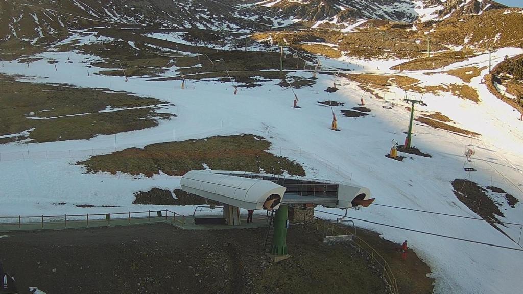 Imagen de la estación de Valdezcaray (La Rioja) el pasado 12 de marzo de 2023.