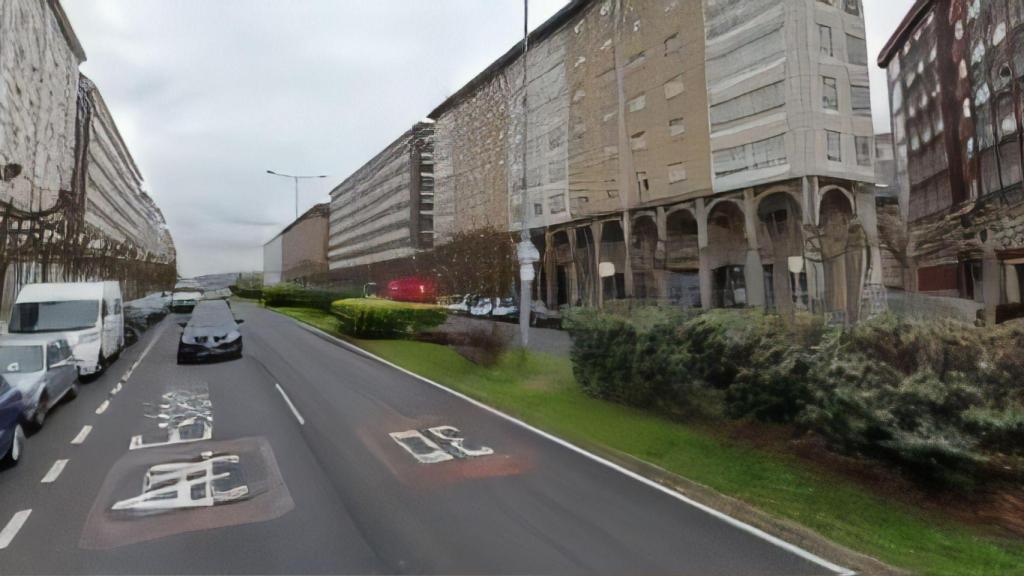 Punto aproximado de la avenida de Esteiro en el que se produjo el accidente