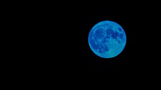 Imagen de un Superluna Azul.