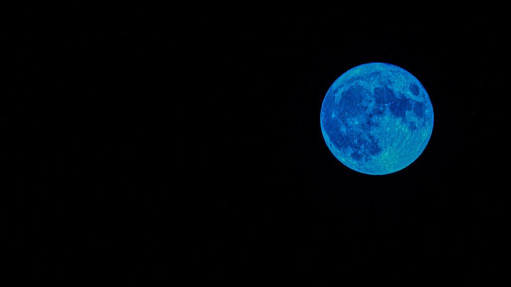 Imagen de un Superluna Azul.