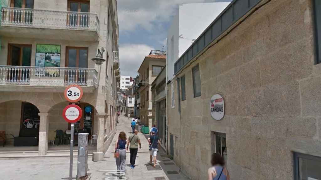 Calle Real, en Cangas do Morrazo (Pontevedra).