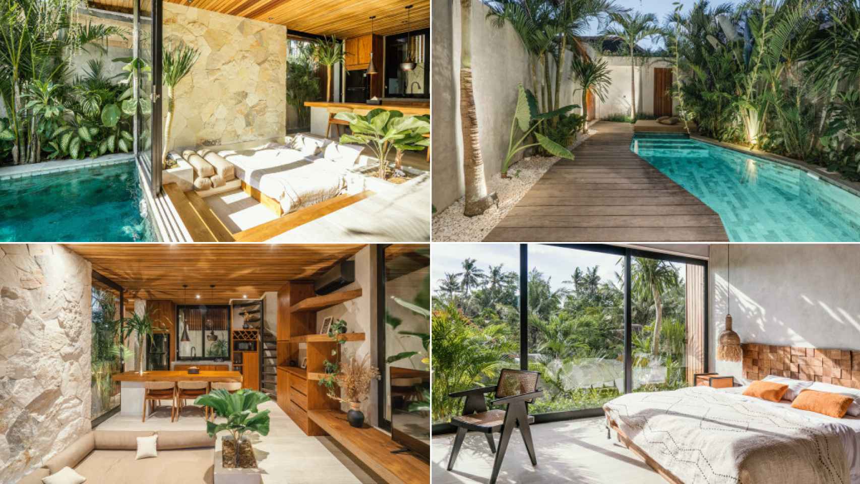 Las estancias en la villa en la que se aloja Lucía Rivera en Bali.