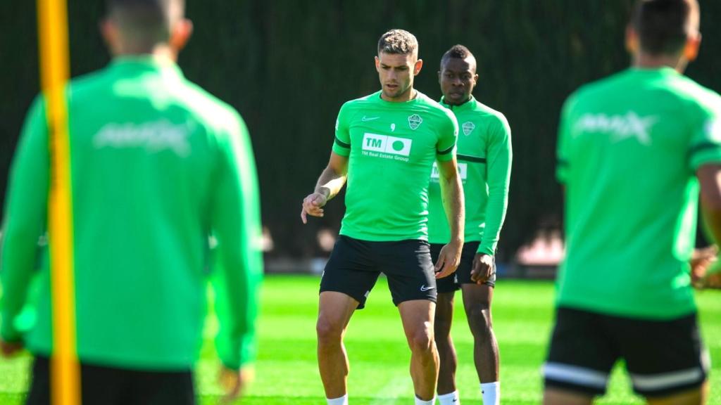 Lucas Boyé, durante uno de sus entrenamientos con el equipo.