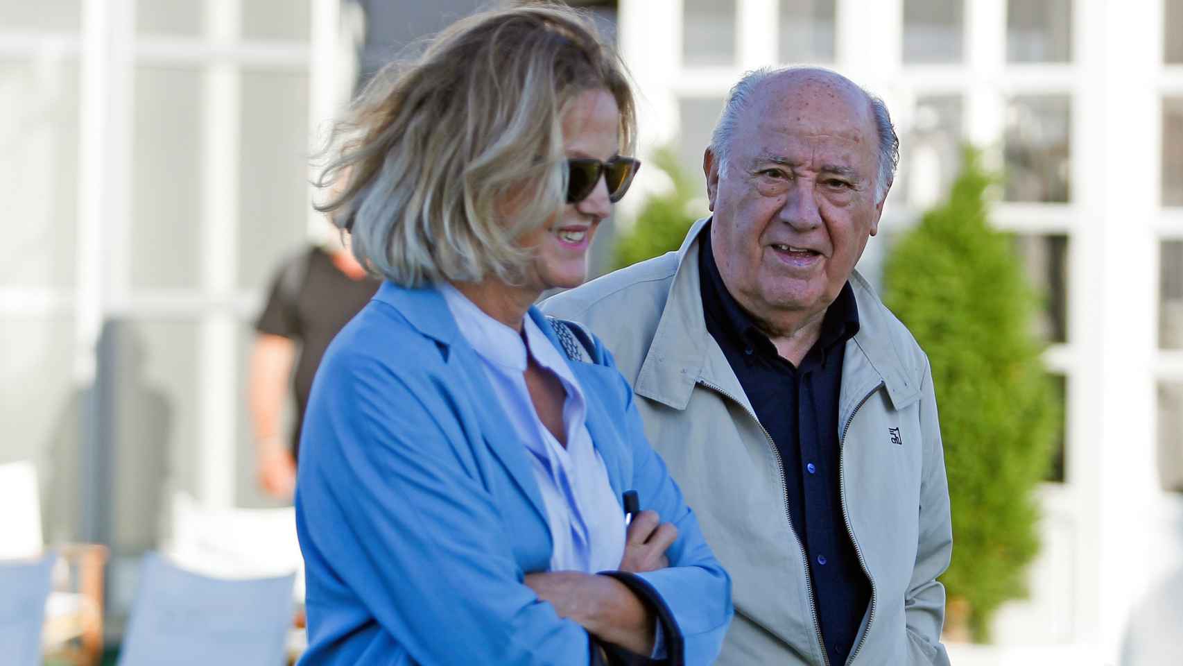 Amancio Ortega y Flora Pérez, en una imagen captada en 2018.