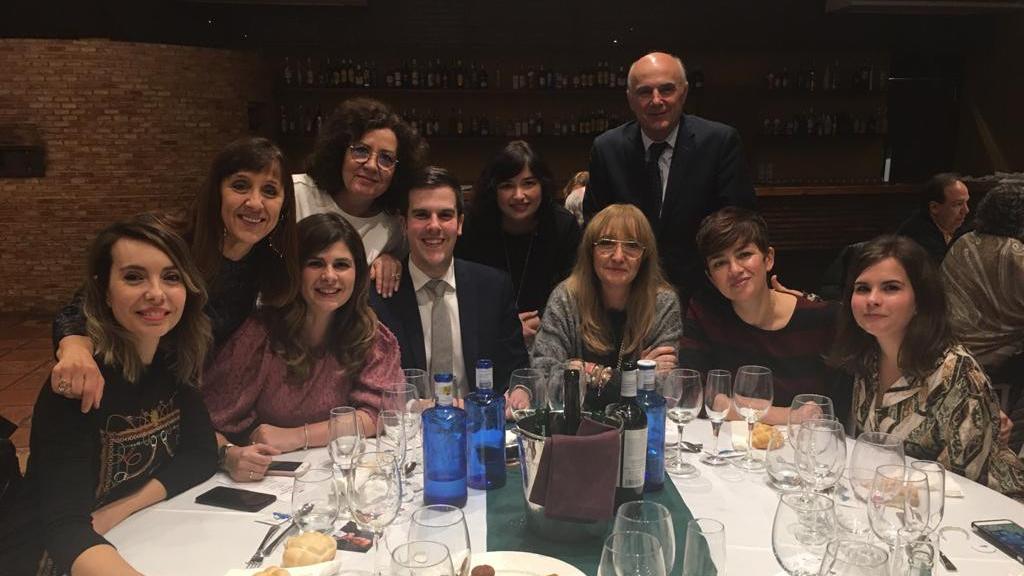 Periodistas de Ciudad Real junto a Conchi Sánchez. Foto: Asociación de Periodistas de Ciudad Real.