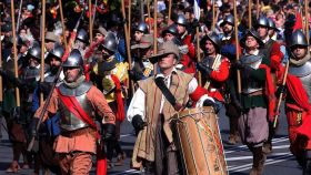 Los Tercios de Flandes en una recreación durante el desfile de las Fuerzas Armadas en Madrid.