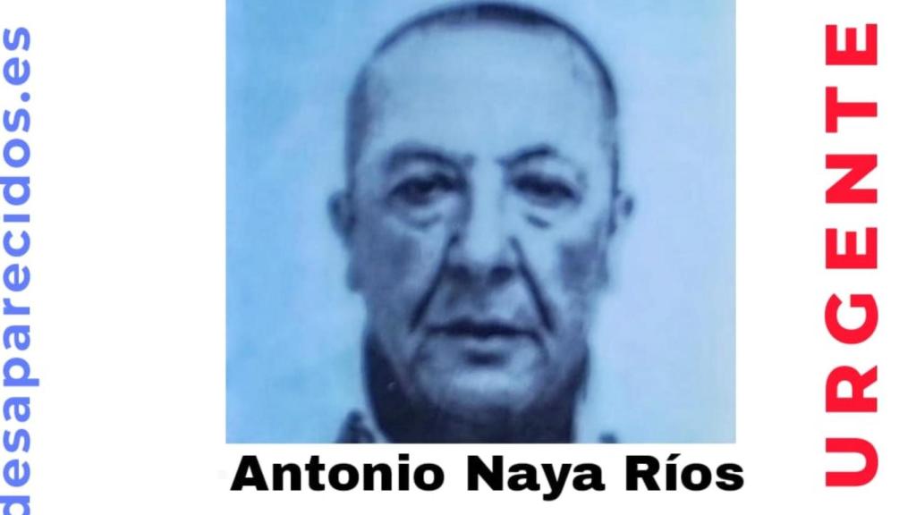 Imagen del desaparecido Antonio Naya Rios que ya ha sido ya localizado.