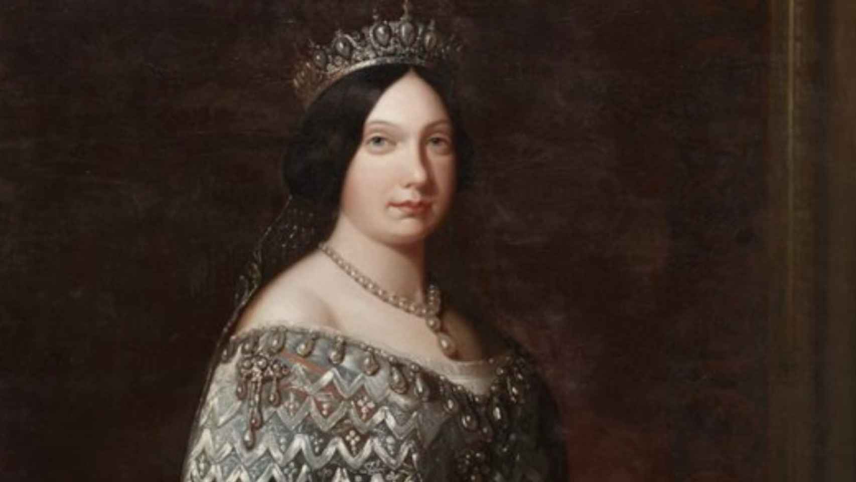 Retrato de la reina Isabel II de España.