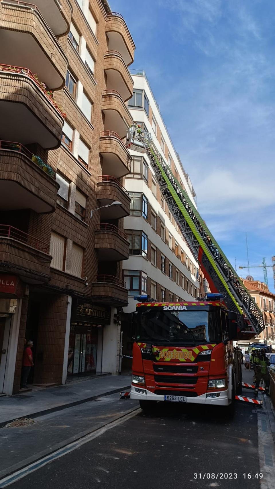 Momento de la intervención de la Policía