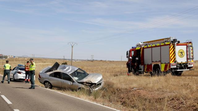 Accidente en la carretera de Matilla de los Caños