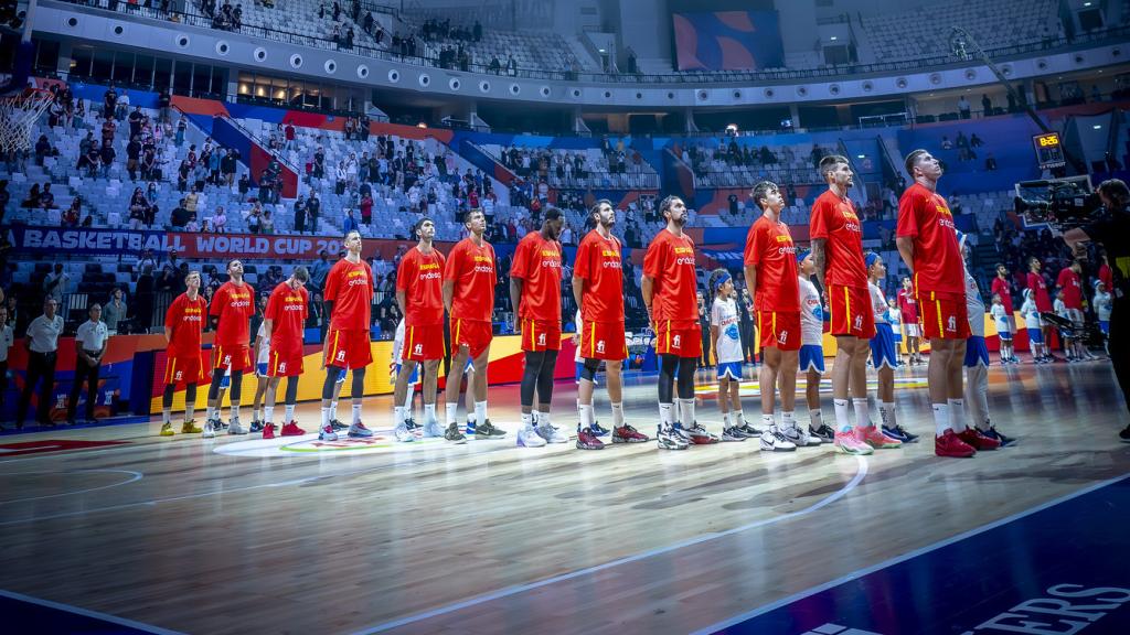 España, durante el Mundial de baloncesto