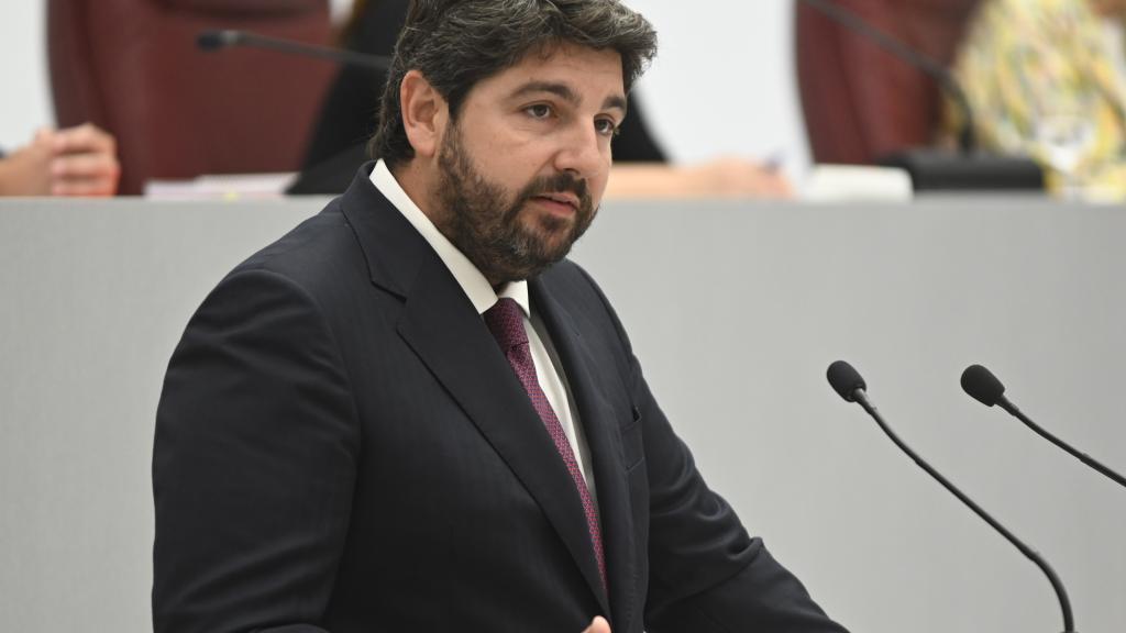 El presidente de la Región de Murcia en funciones, Fernando López Miras.
