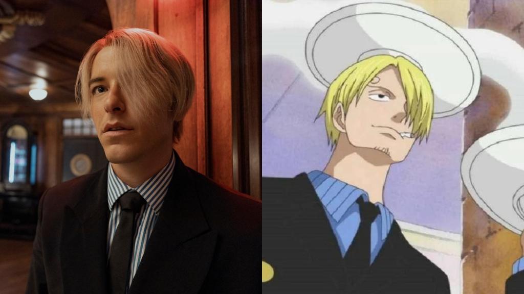 Comparación de Sanji en el remake y en el anime.