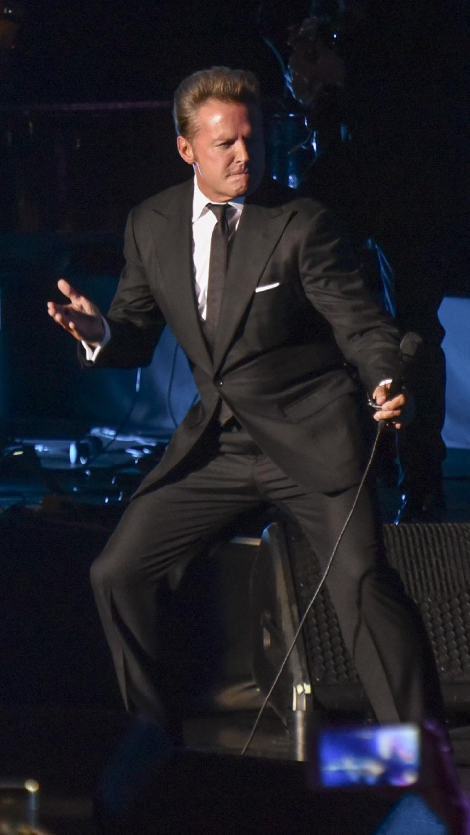 Luis Miguel durante un espectáculo en la Gala Starlite, en Marbella, en 2018.