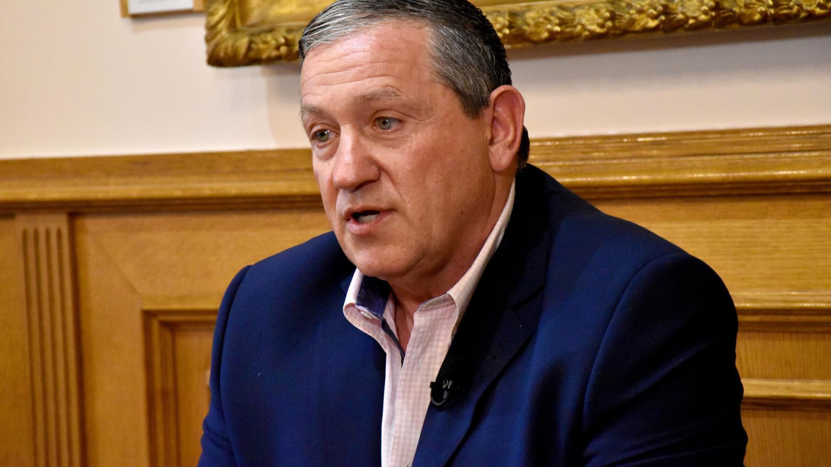 El presidente de la Diputación de Zamora, Javier Faúndez, durante una entrevista con EL ESPAÑOL Noticias de Castilla y León, en imagen de archivo