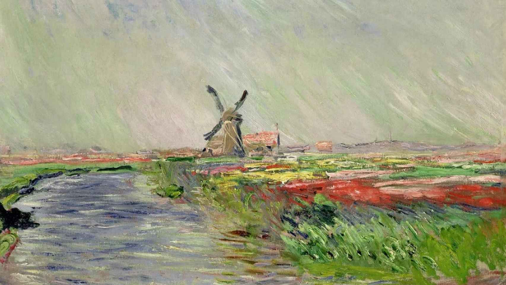 Monet: 'Campo de tulipanes', 1886