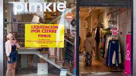 Una tienda de Pimkie en liquidación por cierre en la calle Comercio de Toledo