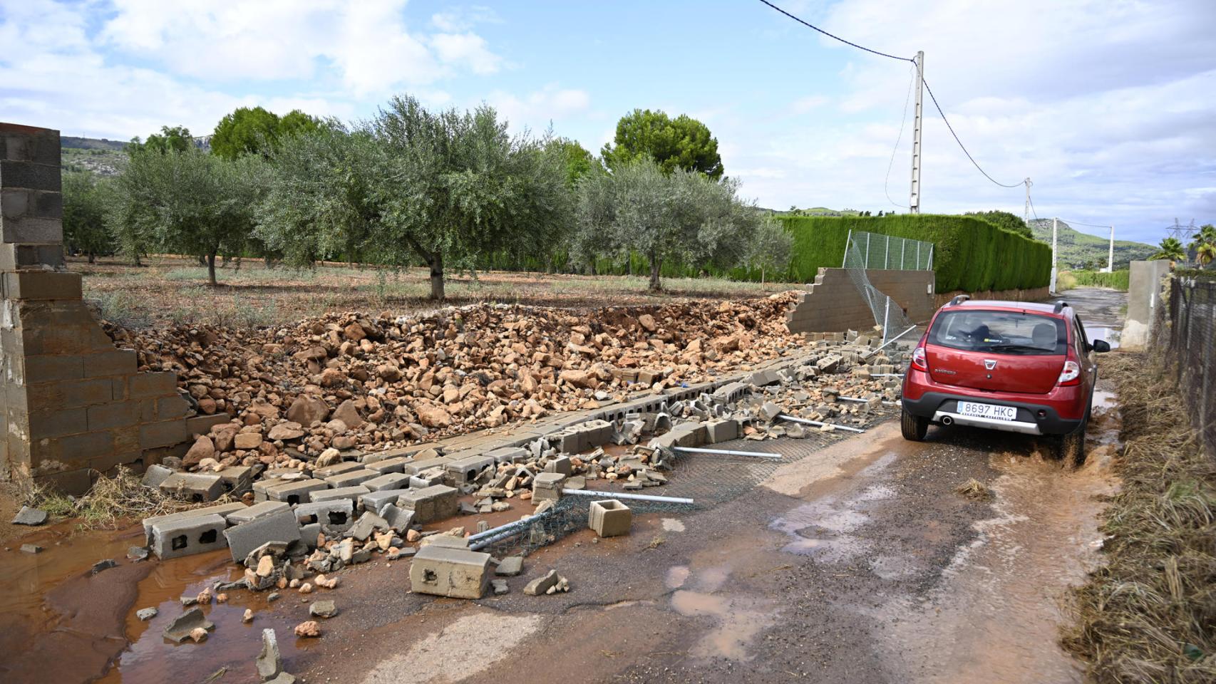 Efecto de las lluvias en Castellón.