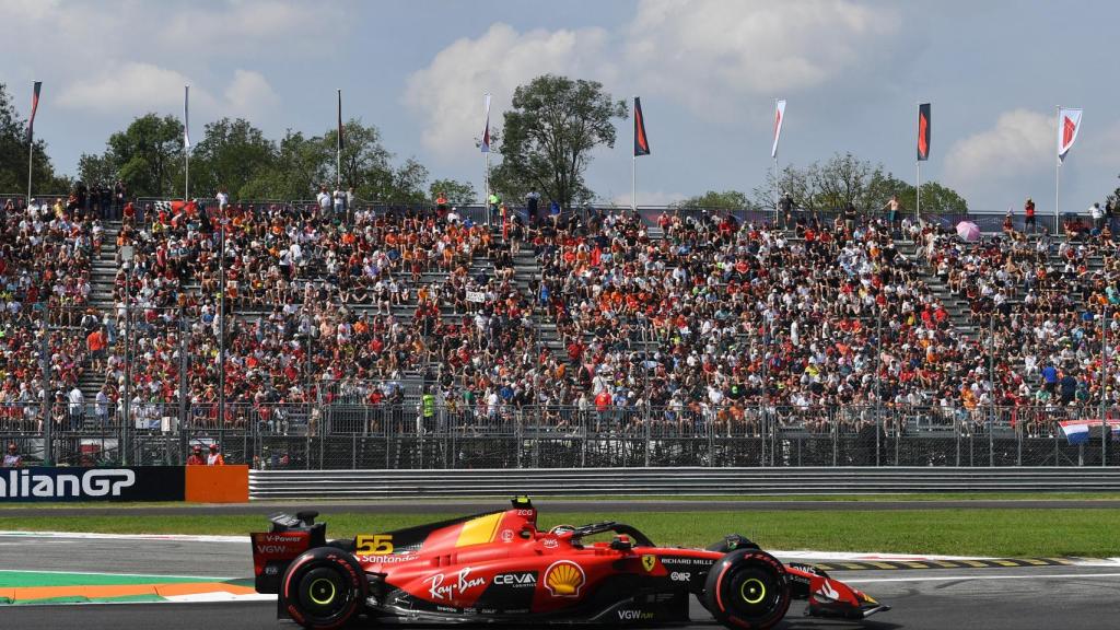 Carlos Sainz, en los libres del GP de Italia.