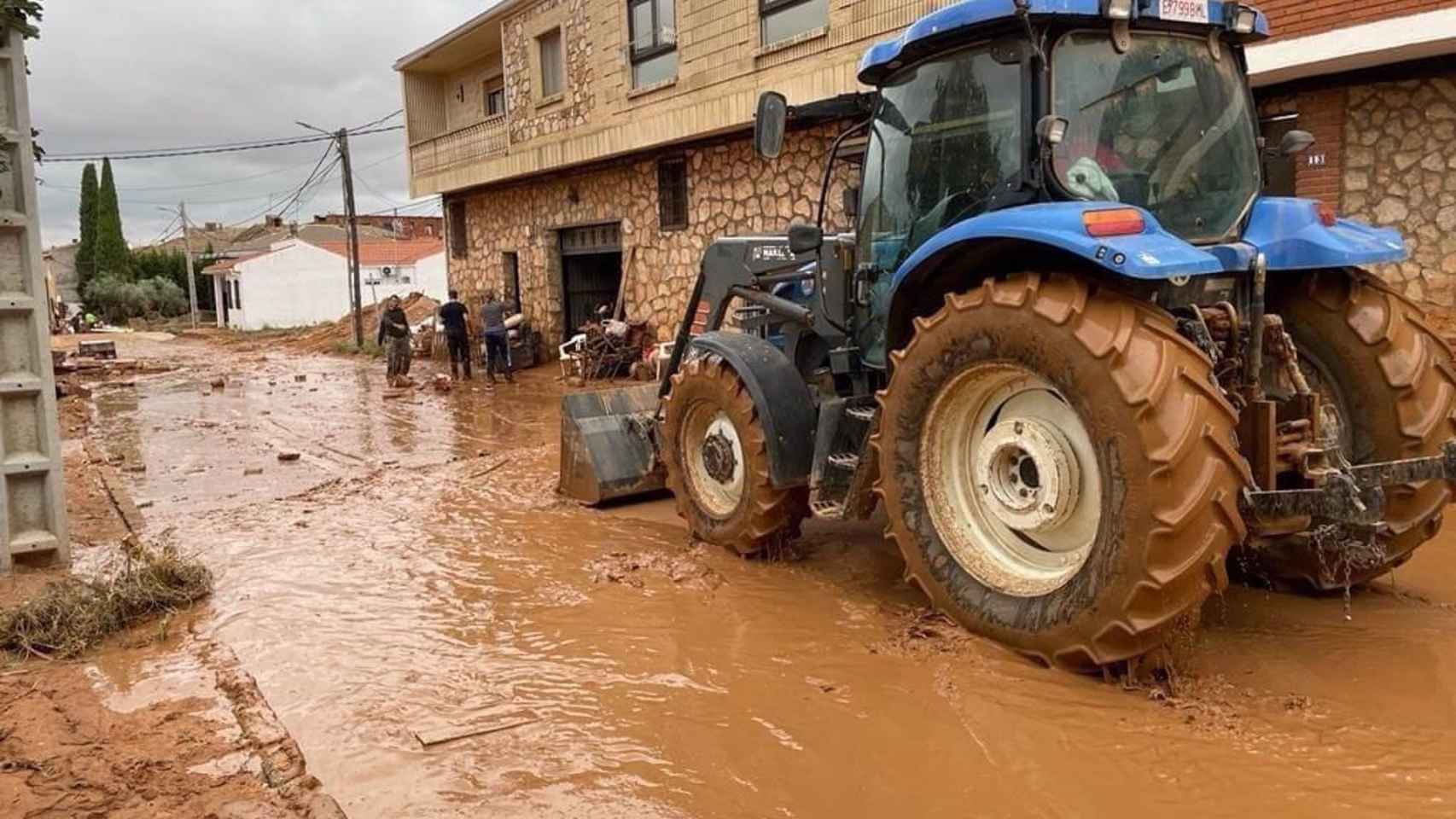 Inundaciones en Buenache de Alarcón (Cuenca). Foto: Benjamín Prieto / Europa Press