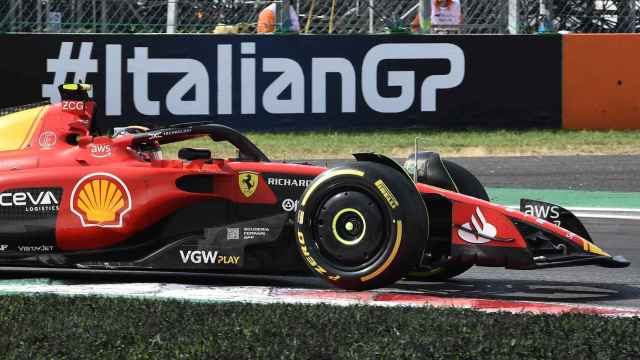 Sainz, en el GP de Italia.