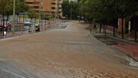 Inundaciones este domingo en Toledo capital. Foto: Toledometeo
