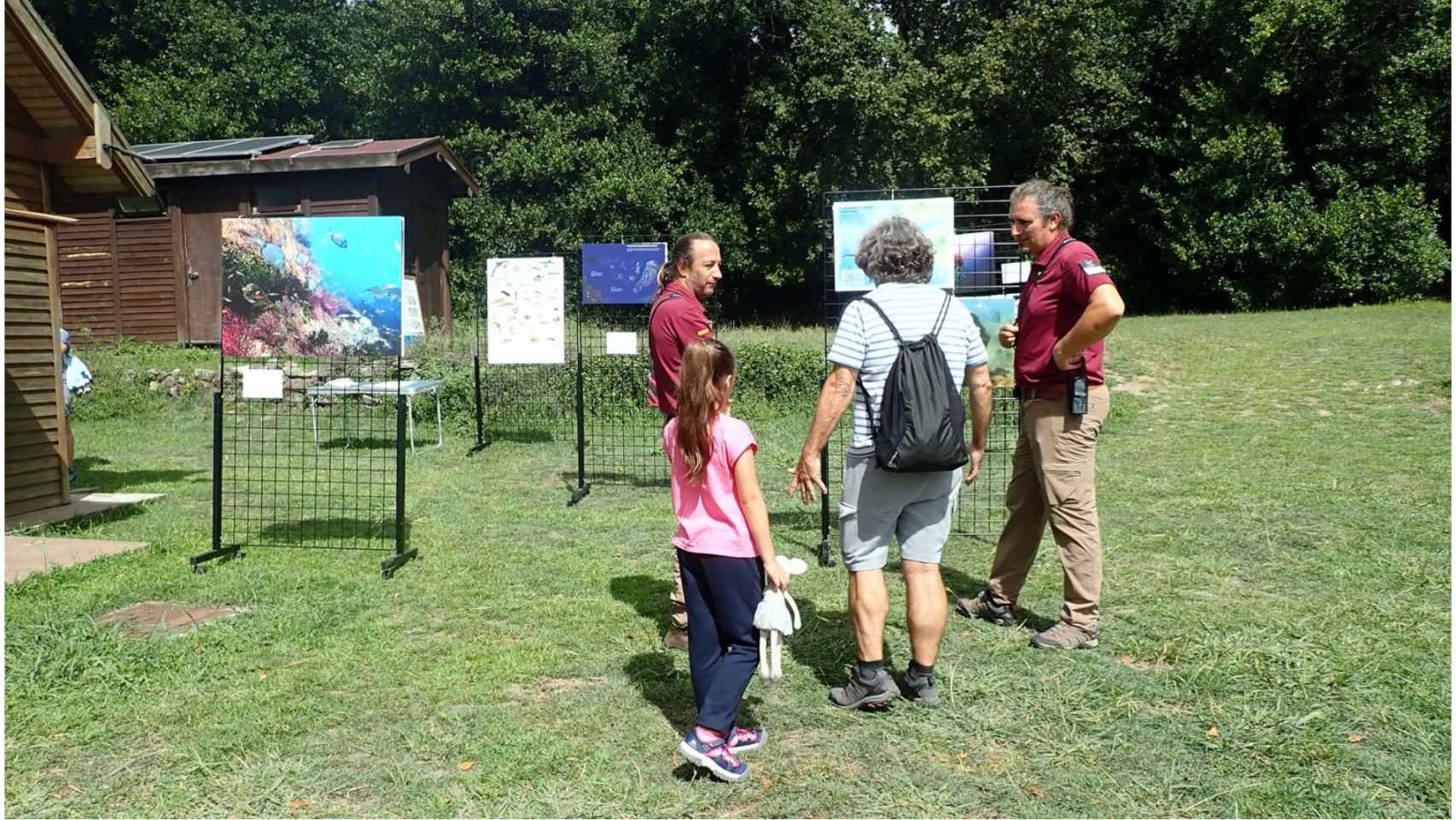 Exposición en la isla de Cortegada (Pontevedra)