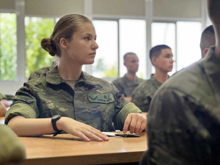 Leonor, en la Academia Militar de Zaragoza.