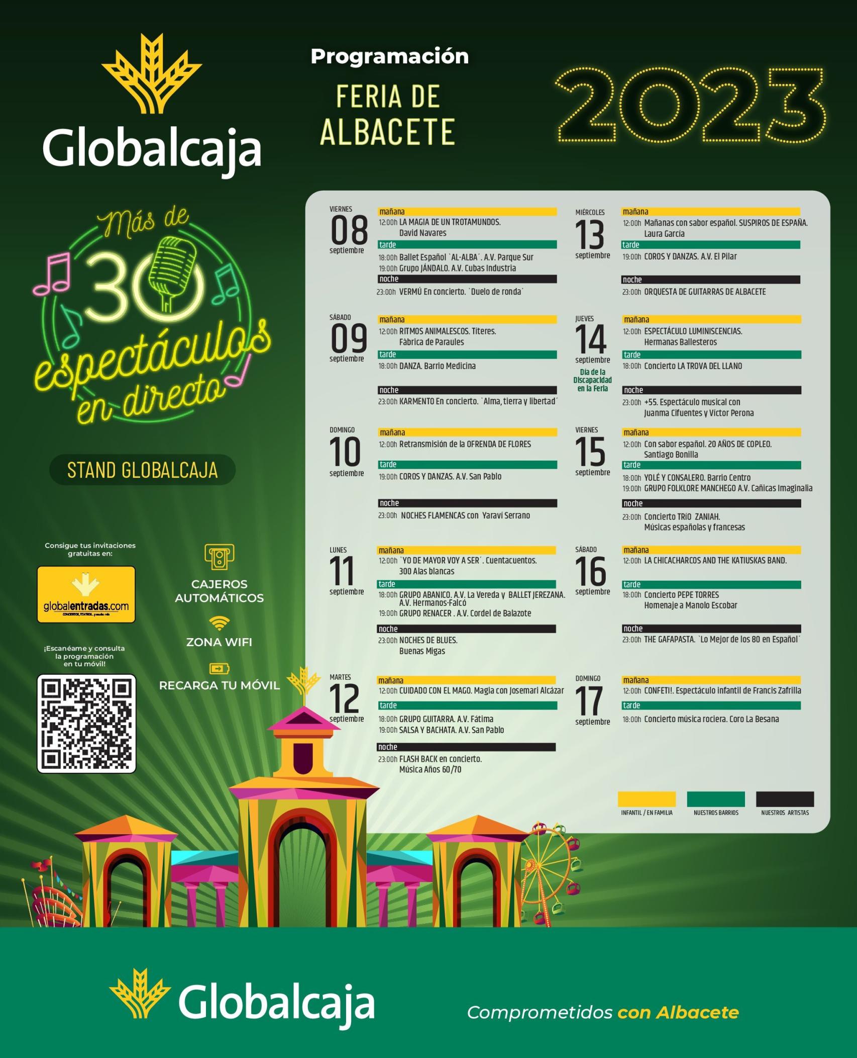 Programa de Globalcaja en la Feria de Albacete. Foto: Globalcaja.