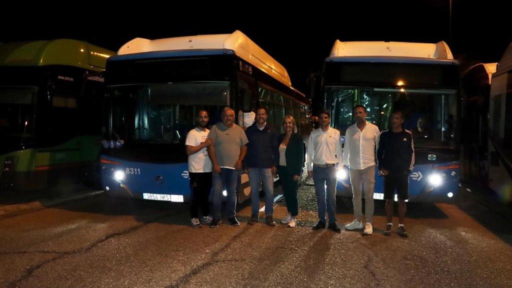 Autobuses de la EMT Madrid en Toledo.