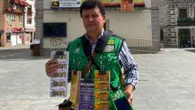 José Antonio del Peso, vendedor de la ONCE que ha llevado el premio del Sueldazo a un municipio de Ávila