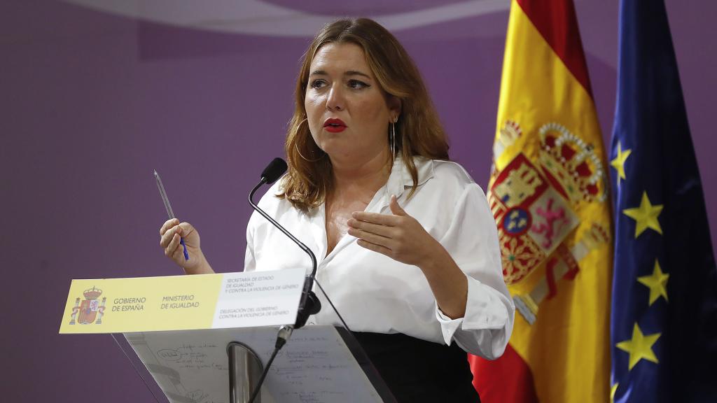 Ángela Rodríguez Pam, en rueda de prensa