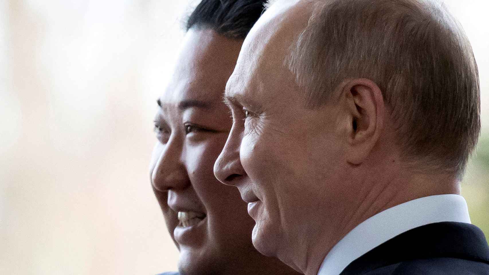 Kim Jong-un y Vladímir Putin en un encuentro en 2019.