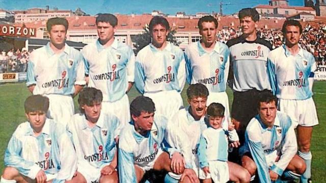 La plantilla de la SD Compostela en 1991