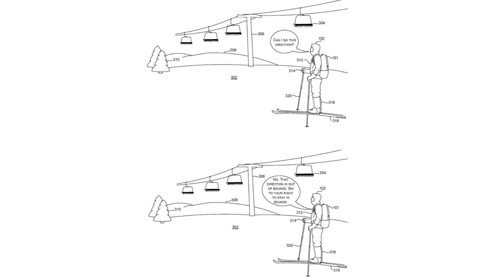 Un ejemplo de ilustración de la patente.
