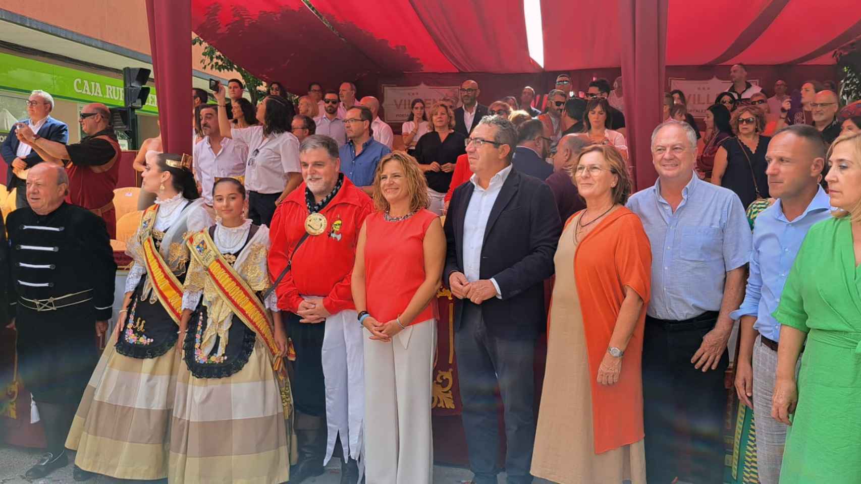 El alcalde de Villena, Fulgencio Cerdán, con el presidente de la Diputación de Alicante, Toni Pérez.