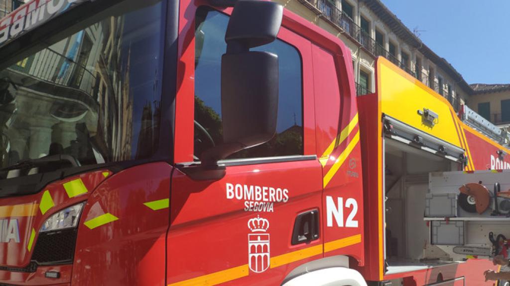 Imagen de un vehículo de los Bomberos de Segovia.